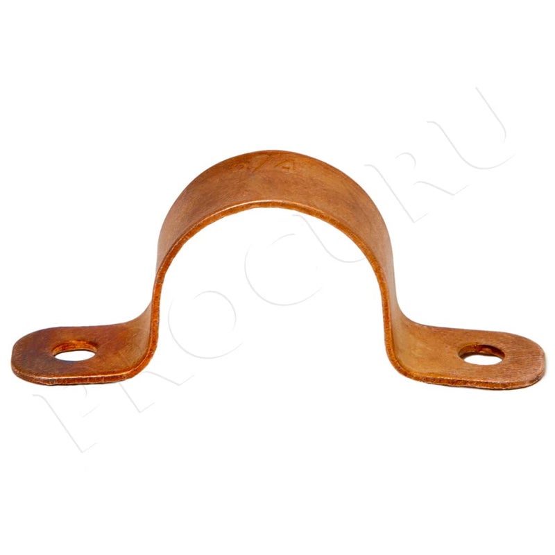 PROCURU 1/2-Inch Copper Pipe Strap, Two-Hole Clamp Mount (1/2", 10-Pack) - Image 3